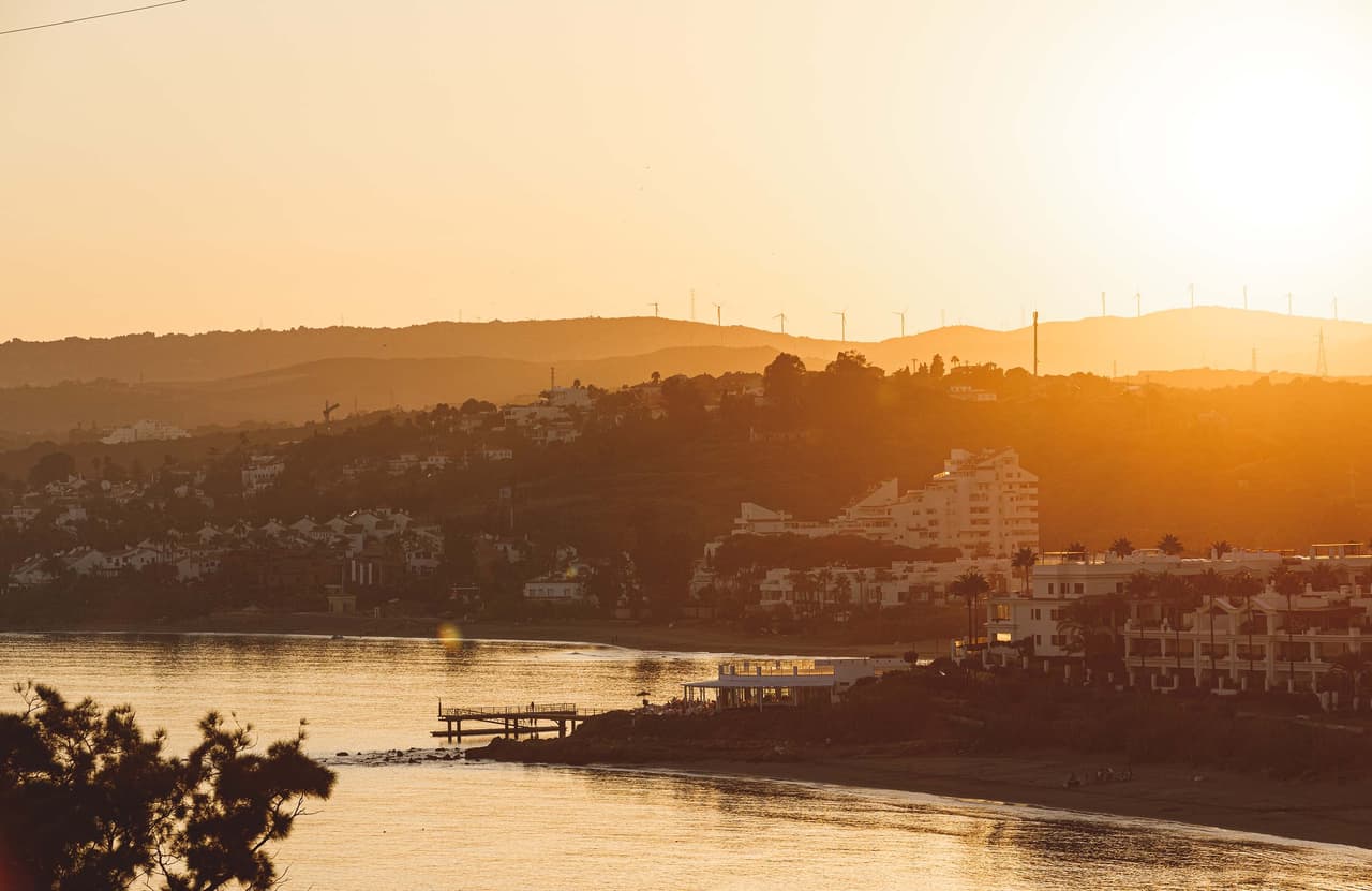 Mediterranean coastal town