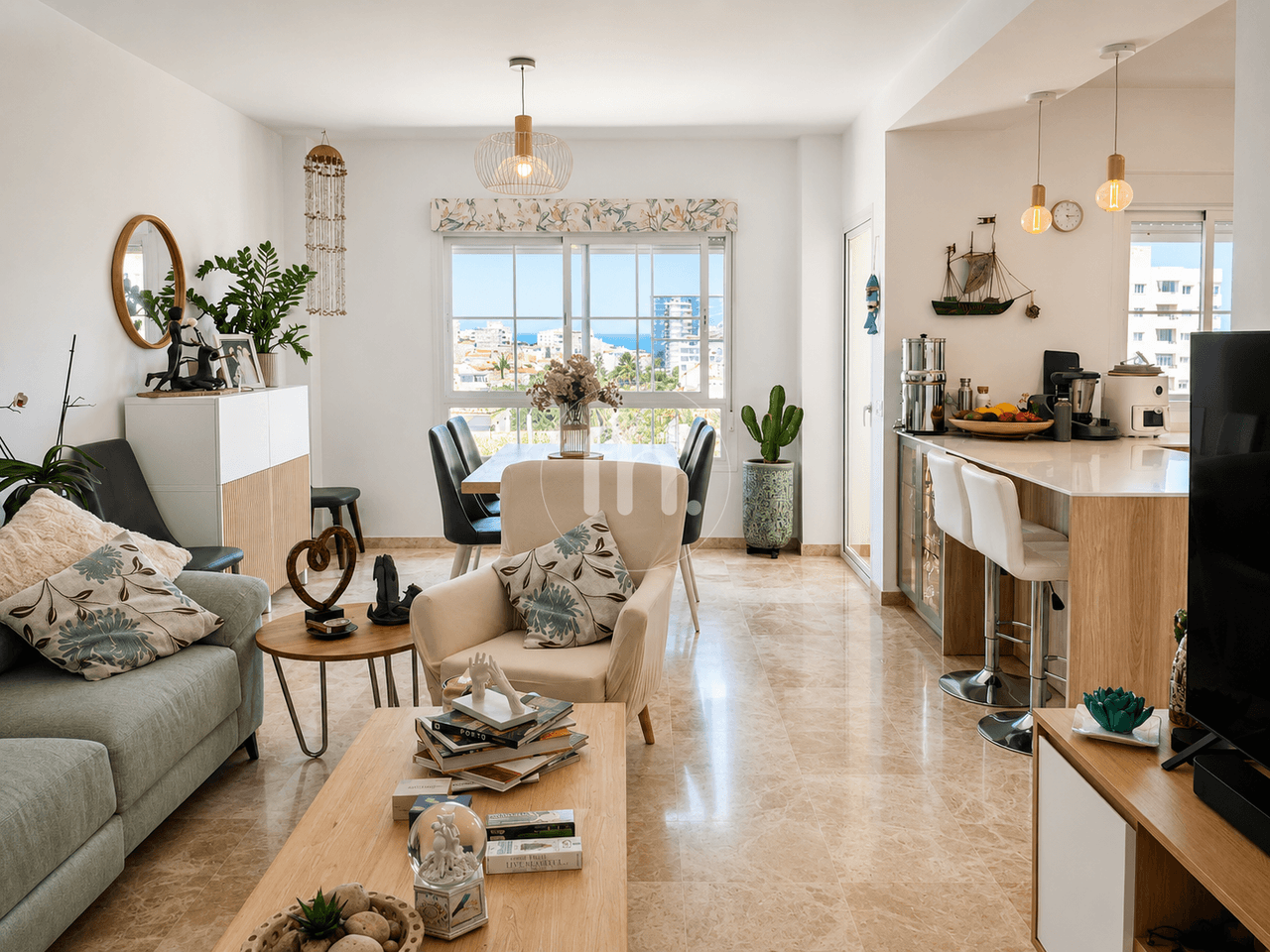 Fantastic three bedroom apartment with stunning marina and sea views next to Estepona Port